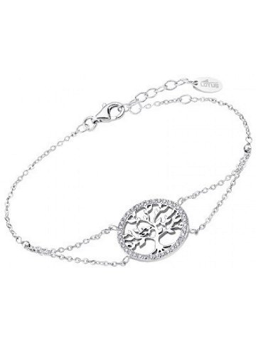 Lotus Silver Něžný stříbrný náramek Strom života s čirými zirkony LP1746-2 1