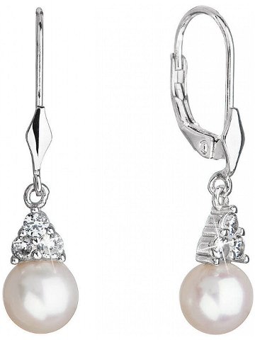 Evolution Group Luxusní stříbrné náušnice s pravými perlami 21062 1