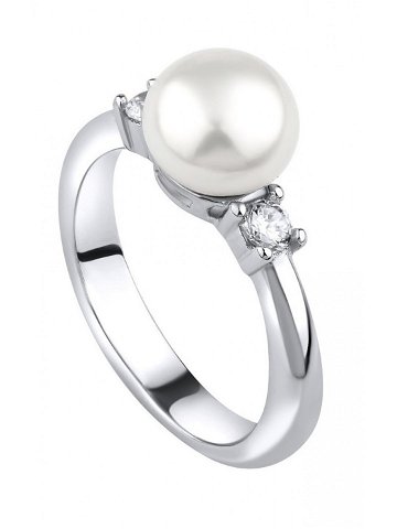Silvego Stříbrný prsten Maya s pravou přírodní perlou LPS1496RW 63 mm