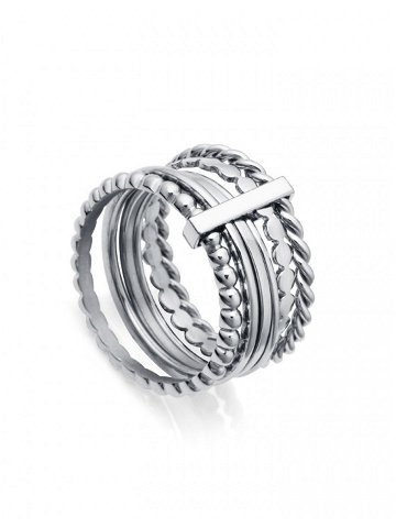 Viceroy Moderní ocelový prsten Chic 75307A01 56 mm