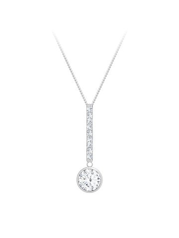 Preciosa Stříbrný náhrdelník s kubickou zirkonií Lucea 5296 00 řetízek přívěsek