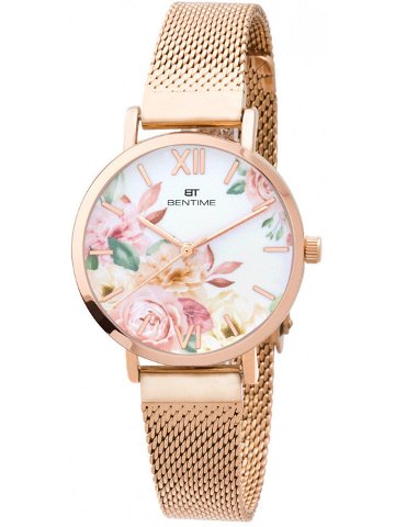 Bentime Dámské květinové hodinky 008-9MB-PT610119C