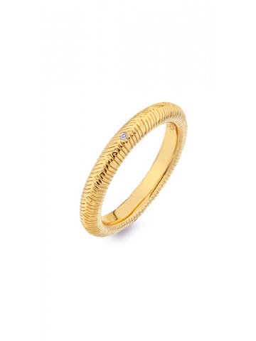 Hot Diamonds Elegantní pozlacený prsten s diamantem Jac Jossa Hope DR230 56 mm