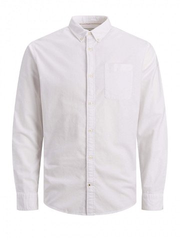 Jack & Jones Pánská košile JJEOXFORD Slim Fit 12182486 White S
