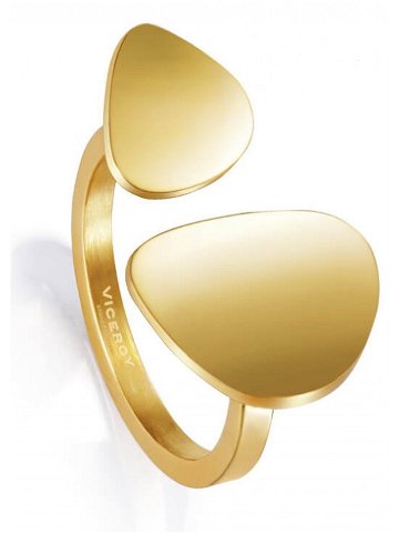 Viceroy Stylový pozlacený prsten Air 15008A01212 55 – 56 mm