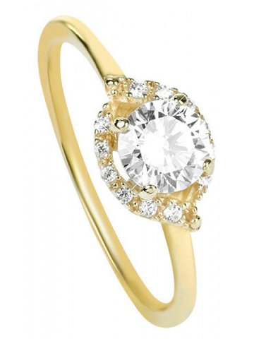 Brilio Okouzlující zásnubní prsten ze žlutého zlata 229 001 00804 54 mm