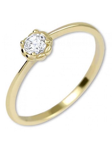 Brilio Něžný zásnubní prsten ze zlata 226 001 01034 58 mm