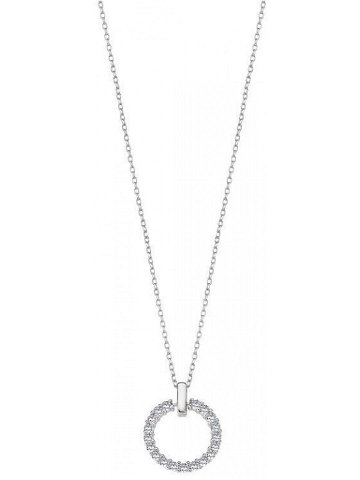 Lotus Silver Půvabný stříbrný náhrdelník s čirými zirkony LP3100-1 1