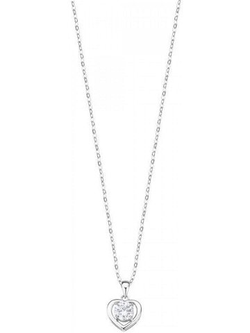 Lotus Silver Romantický stříbrný náhrdelník se srdíčkem LP3092-1 1 řetízek přívěsek