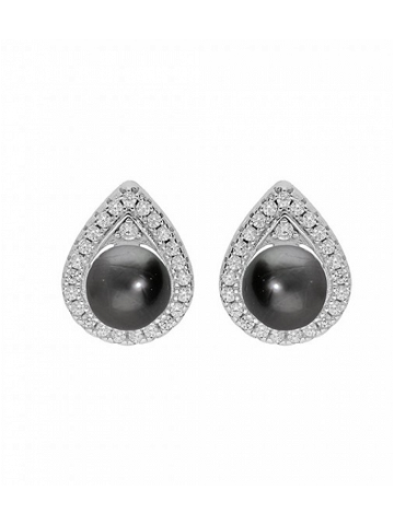 Brilio Silver Překrásné stříbrné náušnice s pravými tahitskými perlami TA ME04373A