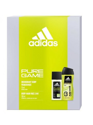 Adidas Pure Game – deodorant s rozprašovačem 75 ml sprchový gel 250 ml