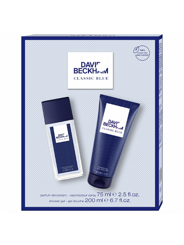 David Beckham Classic Blue – deodorant s rozprašovačem 75 ml sprchový gel 200 ml
