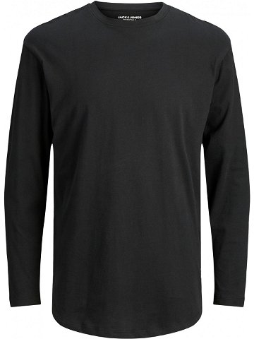 Jack & Jones Pánské triko JJENOA Long Line Fit 12190128 Black Relaxed XXL