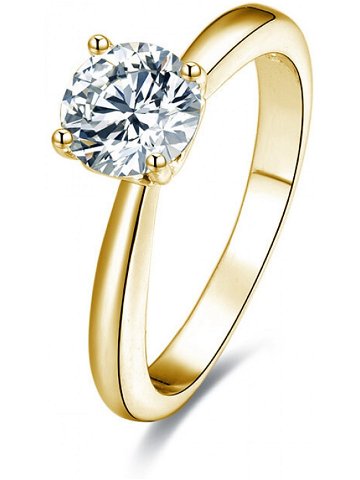 Beneto Pozlacený stříbrný prsten s krystaly AGG202 54 mm