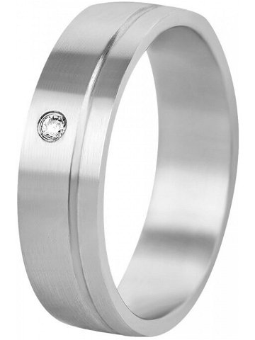 Beneto Dámský prsten z oceli s krystelem SPD06 55 mm