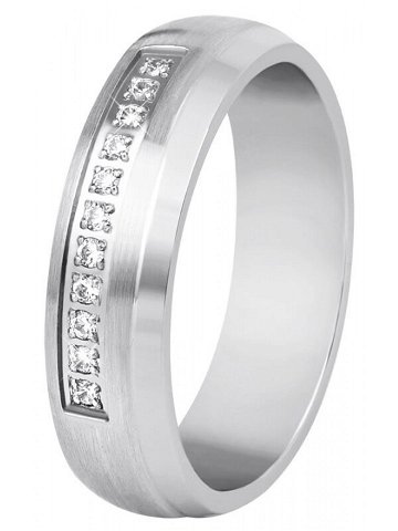 Beneto Dámský prsten z oceli s krystaly SPD03 54 mm