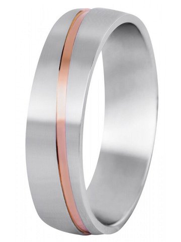 Beneto Pánský bicolor prsten z oceli SPP07 63 mm