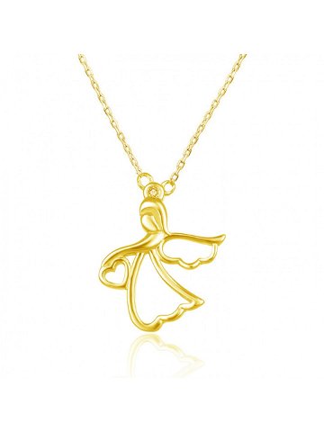 Beneto Pozlacený náhrdelník s andělíčkem AGS1326 47-GOLD