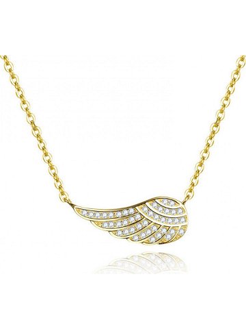 Beneto Pozlacený náhrdelník s křídlem AGS298 47-GOLD