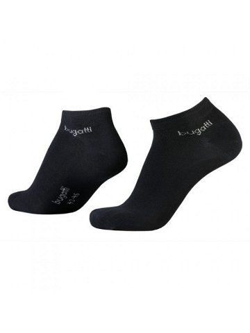 Bugatti 3 PACK – pánské ponožky 6765-610 black 39-42