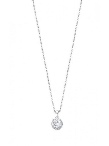 Lotus Silver Elegantní stříbrný náhrdelník s čirými zirkony LP3104-1 1 řetízek přívěsek
