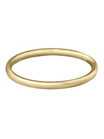 Troli Pozlacený minimalistický prsten z oceli Gold 52 mm