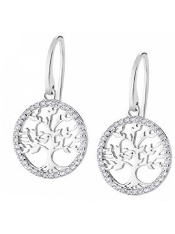 Lotus Silver Stříbrné náušnice pro ženy s čirými zirkony Strom života LP1746-4 1
