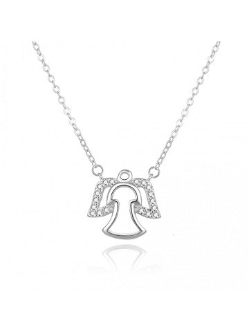 Beneto Stříbrný náhrdelník s andělíčkem AGS848 47