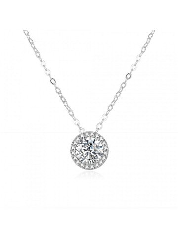 Beneto Luxusní stříbrný náhrdelník se zirkony AGS868 47