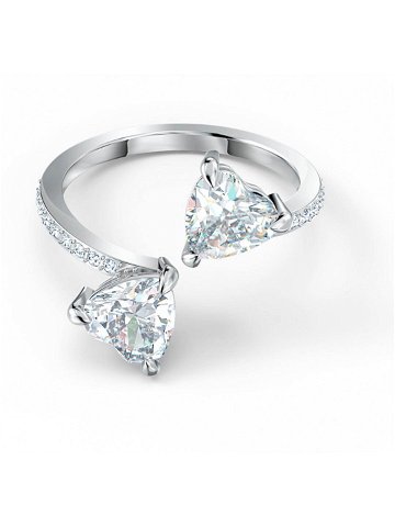 Swarovski Luxusní otevřený prsten s krystaly Swarovski Attract Soul 5535191 60 mm