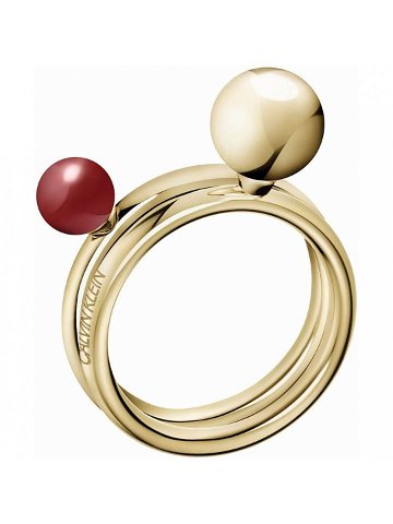 Calvin Klein Pozlacený prsten Bubbly KJ9RJR14040 52 mm