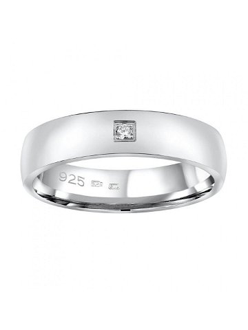 Silvego Snubní stříbrný prsten Poesia pro ženy QRG4104W 60 mm