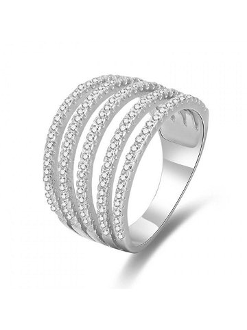Beneto Stříbrný prsten se zirkony AGG346 58 mm
