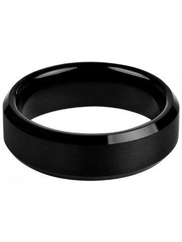 Troli Černý ocelový prsten 55 mm