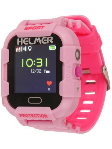 Helmer Chytré dotykové hodinky s GPS lokátorem a fotoaparátem – LK 708 růžové