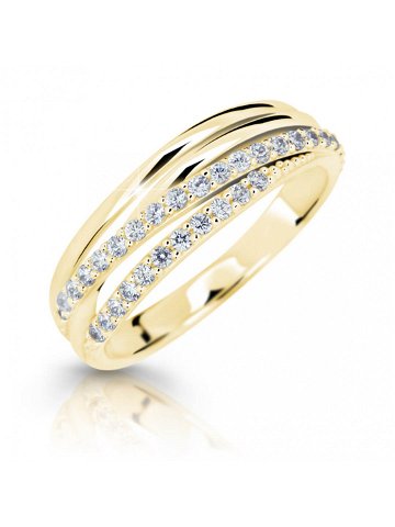 Cutie Jewellery Třpytivý prsten ze žlutého zlata Z6716-3352-10-X-1 57 mm