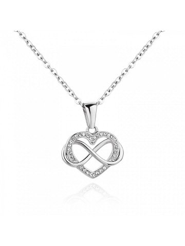 Troli Něžný ocelový náhrdelník Srdce VEDN0354S