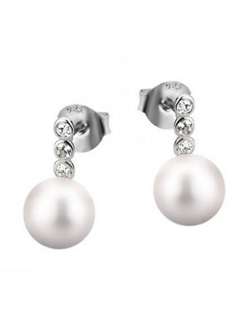 Lotus Silver Elegantní stříbrné náušnice se syntetickými perlami LP1278-4 3