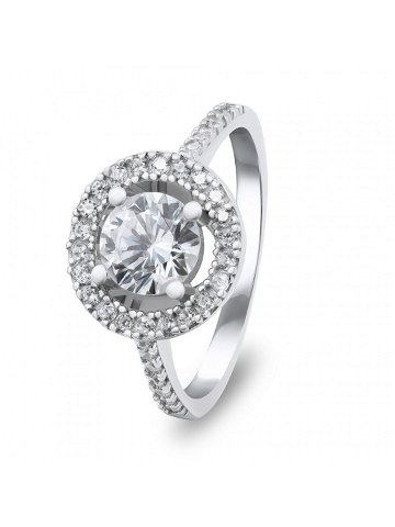 Brilio Silver Luxusní stříbrný prsten s čirými zirkony RI032W 58 mm