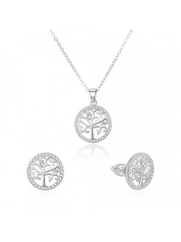 Beneto Stříbrná souprava šperků strom života AGSET213SR náhrdelník náušnice
