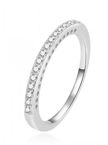 Beneto Jemný stříbrný prsten s čirými zirkony AGG365 54 mm