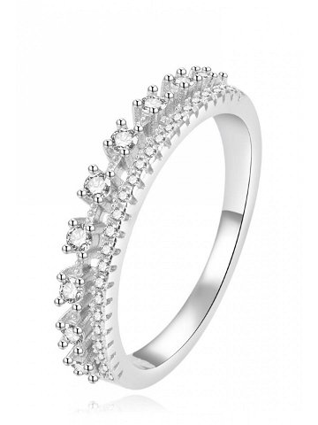 Beneto Luxusní stříbrný prsten s čirými zirkony AGG409 62 mm