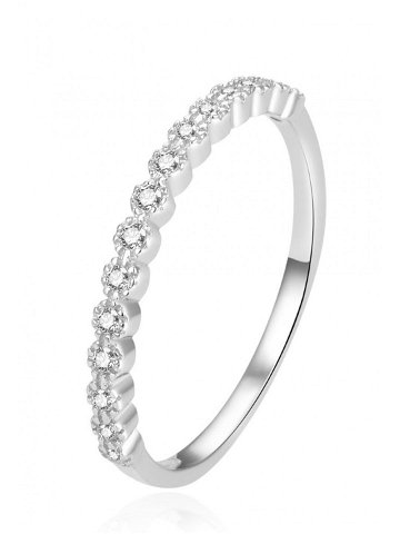 Beneto Jemný stříbrný prsten se zirkony AGG362 54 mm