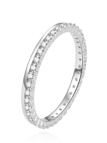 Beneto Jedinečný stříbrný prsten se zirkony AGG227 52 mm