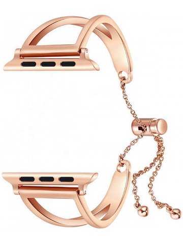4wrist Nastavitelný ocelový tah pro Apple Watch – Růžové zlato 38 40 41 mm