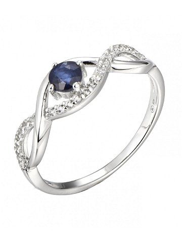 Brilio Silver Okouzlující stříbrný prsten se safírem Precious Stone SR00716N 60 mm