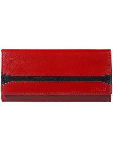 SEGALI Dámská kožená peněženka 2025 A red black