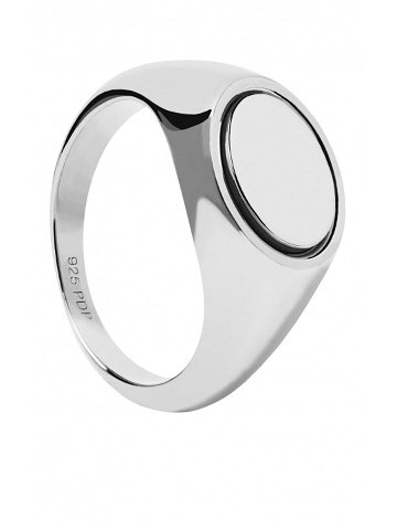 PDPAOLA Výrazný stříbrný prsten STAMP Silver AN02-628 56 mm