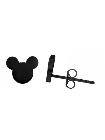 Troli Designové černé náušnice Mickey Mouse