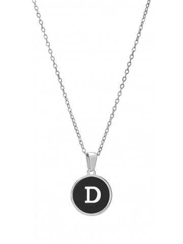 Troli Originální ocelový náhrdelník s písmenem D
